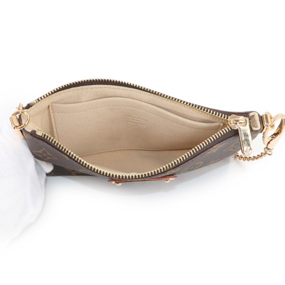 LOUIS VUITTON Brown Monogram Pochette Pouch - Picture 5 of 7